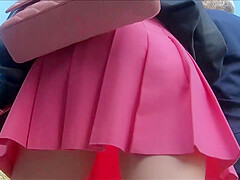 Candid street upskirt