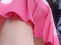 Candid street upskirt