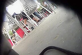 Candid teasing flats shoeplay