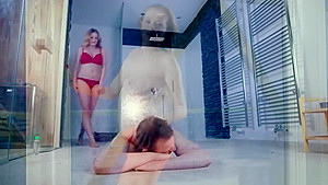 Candy Alexa gives an erotic massage to a hunk stud