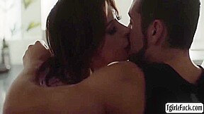 Casey Kisses - Brunette Transexual Big Ass Anal By Straight Guy