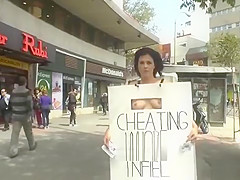 Cheated Milf anal fucked in public