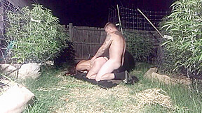 Cheating Native American teen 18+ Doggy Style Outside In Pot Garden