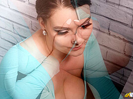 Cherry Blush in Play The Game - DownblouseJerk