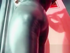 Chick with amazing body in latex
