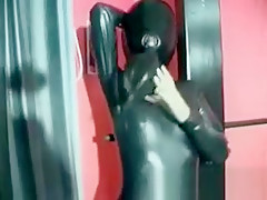 Chick with amazing body in latex