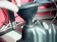 Chick with amazing body in latex