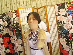 Chinese Bondage - Air Hostess Gagged