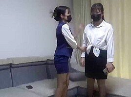 Chinese Bound And Suspended By Two