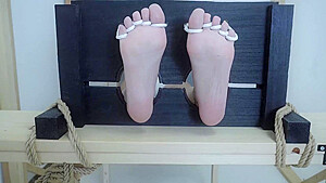 Chinese Feet Tied And Tickle