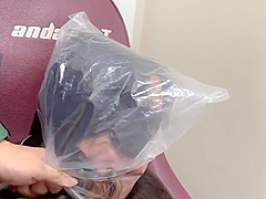 Chinese Leather Suit Bondage And Breathplay