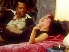 Classic BBC fucks Brunette in Black Garters