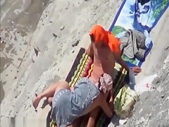 Cock sucking on the beach