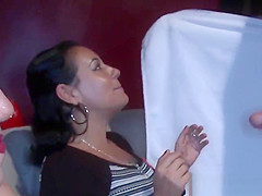 Cocksucking MILFS wanking strippers on camera