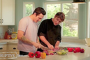 College Jocks Cooking Lesson Ends In Erotic First Gay
