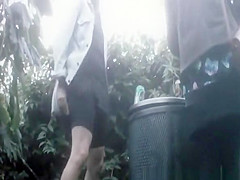 Compilation of women peeing outdoors in public