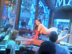 Concealed filming of a striptease joint