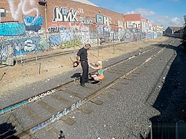 Cops harass street hooker, then fuck her in public