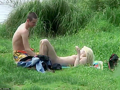 Couple Being Watched As They Fuck Outdoors