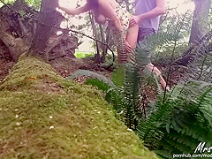 Couple Having Public Sex In The Woods From Pov