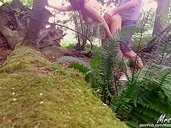 Couple Having Public Sex In The Woods From Pov
