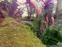 Couple Having Public Sex In The Woods From Pov