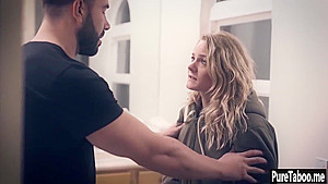 Crazy blonde MILF tricked naive guy after he seen her