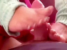 Crazy homemade Fetish, Foot Job porn movie