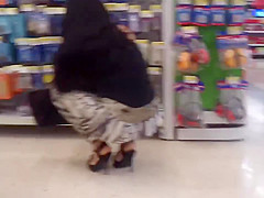 Crouching Mature Ass