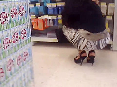 Crouching Mature Ass