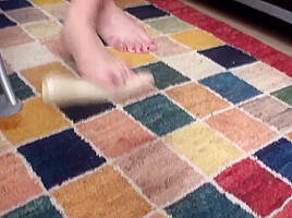Crushing dildo with feet by Foot Girls