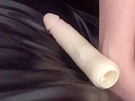 Crushing dildo with feet by Foot Girls