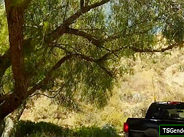 Crystal M - Trans Hitchhiker Barebacked Outdoors By A Stranger