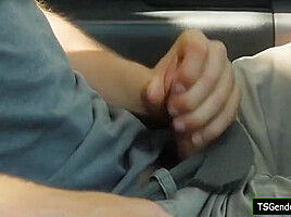Crystal M - Trans Hitchhiker Barebacked Outdoors By A Stranger