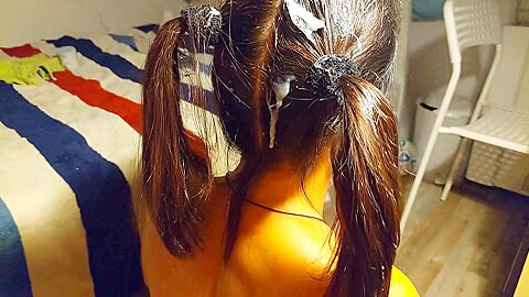 Cum On Ponytail