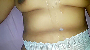 Cumming Several Times On His Indian Cousin And Leaving Her Breasts Full Of Cum - M A