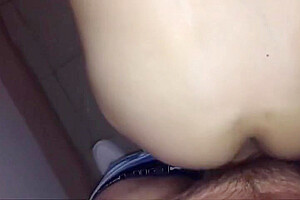 Curvy Femboy Fucked Doggystyle At A Public Entrance