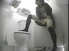 Cute Asian Girl Toilet Onanism