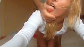 Cute Babe I Met at Whore Today Sucks My Cock with Passion