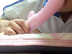 Cute Girl Masturbates While Sniffing The Smelly Pants Left Behind By Her Boyfriend