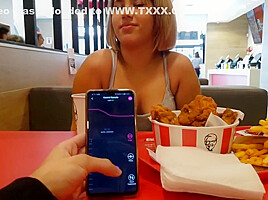 Cute Real Girl Enjoys Public Lush Control Ends Fucked In To