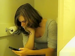 Cute girl secretly filmed peeing