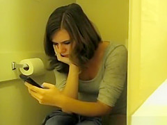 Cute girl secretly filmed peeing