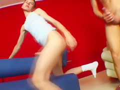 Cute twinks fucked hard by big dick