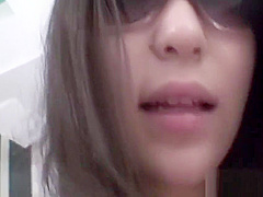 Cutie sucks 2 large dicks