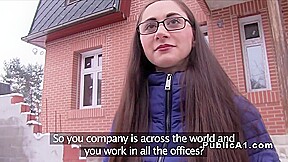 Czech Brunette Amateur Sucks In Public