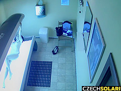 Czech Brunette Secretly Playing With Pussy