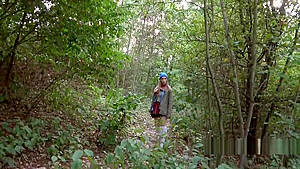 Czech blonde banged big dick outdoor