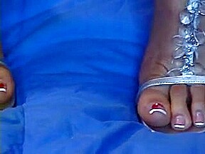 Daisy Marie foot fetish, clit play, footjob, dirty talk