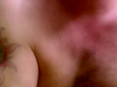 Dark Haired German Slut Riding A Thick Cock With Her Hairy Muff